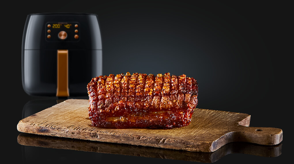 Bauch-Schweinebraten im Airfryer perfekt zubereiten | AUMAERK